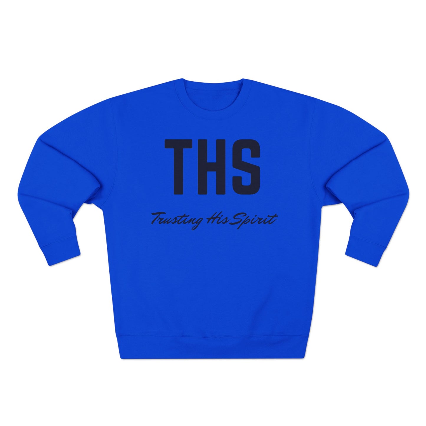 Adult THS Christian Black Letters Crewneck