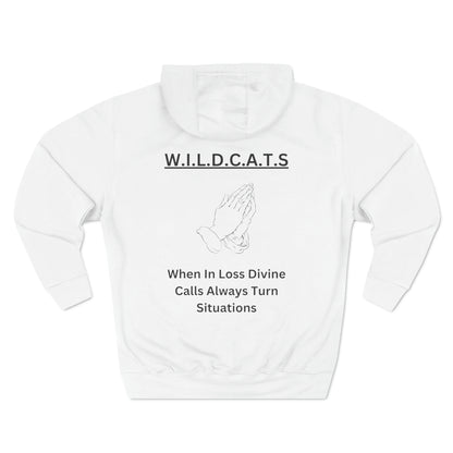 Wildcats Christian Black Letters & Picture Hoodie