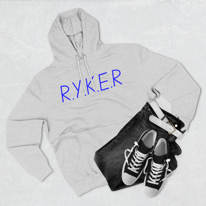 RYKER Christian Blue Letters Blended Hoodie