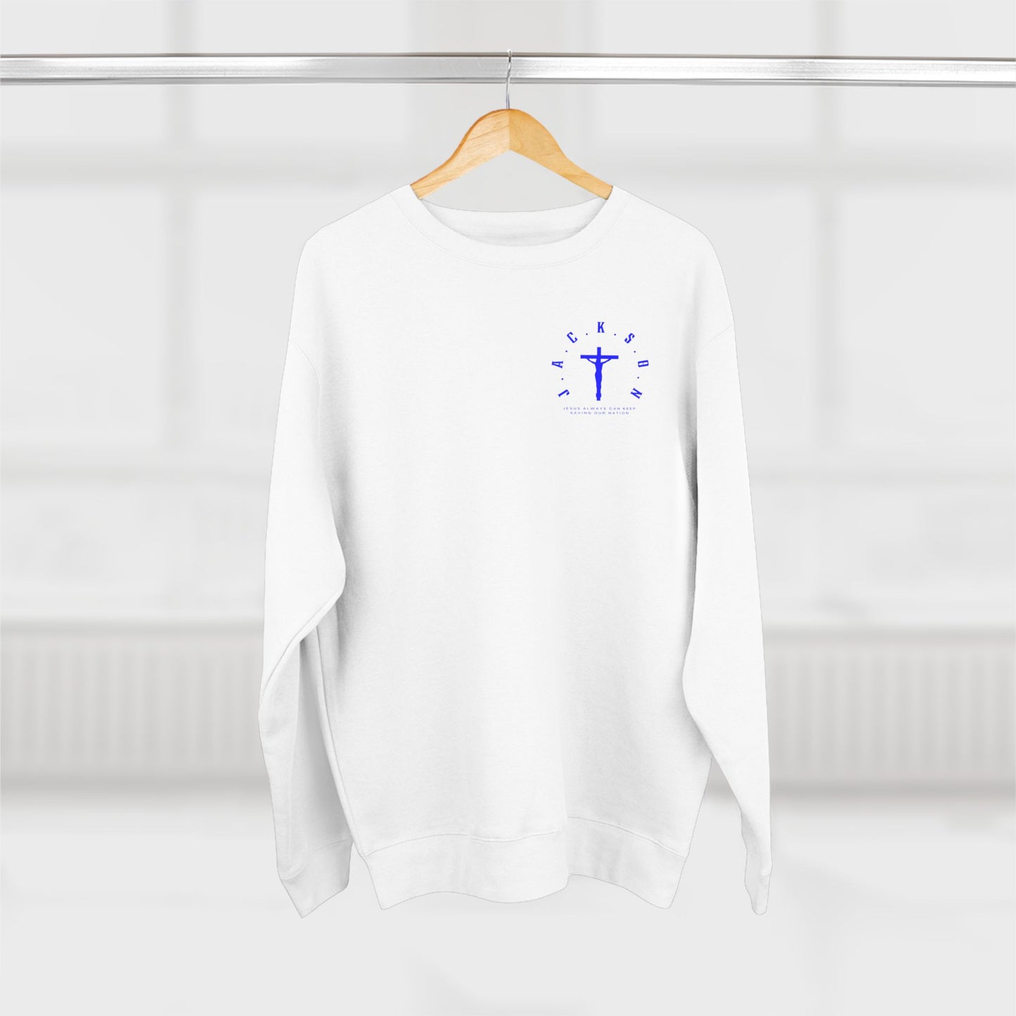 Jackson Blue Cross & Letters Crewneck