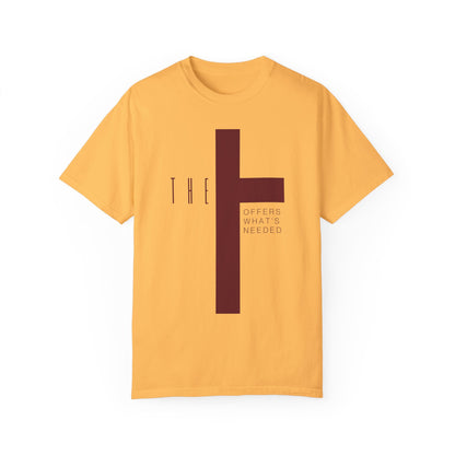 Adult T-Town Christian Marron Letters & Cross