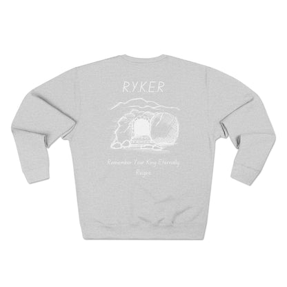 RYKER Christian White Letters Crewneck