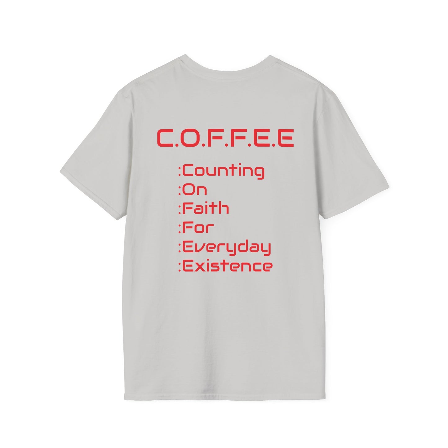 Adult Coffee Christian Red Words Only