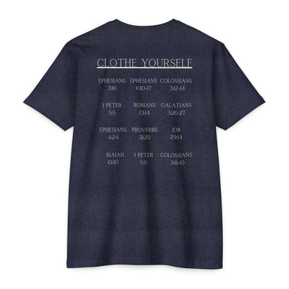 Clothe Yourself White Tshirt(scripture) next level