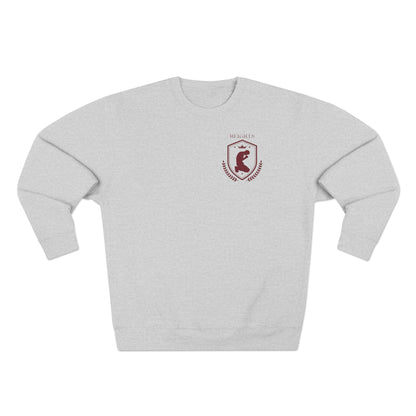 Heights Christian Marron Letters & Image Crewneck