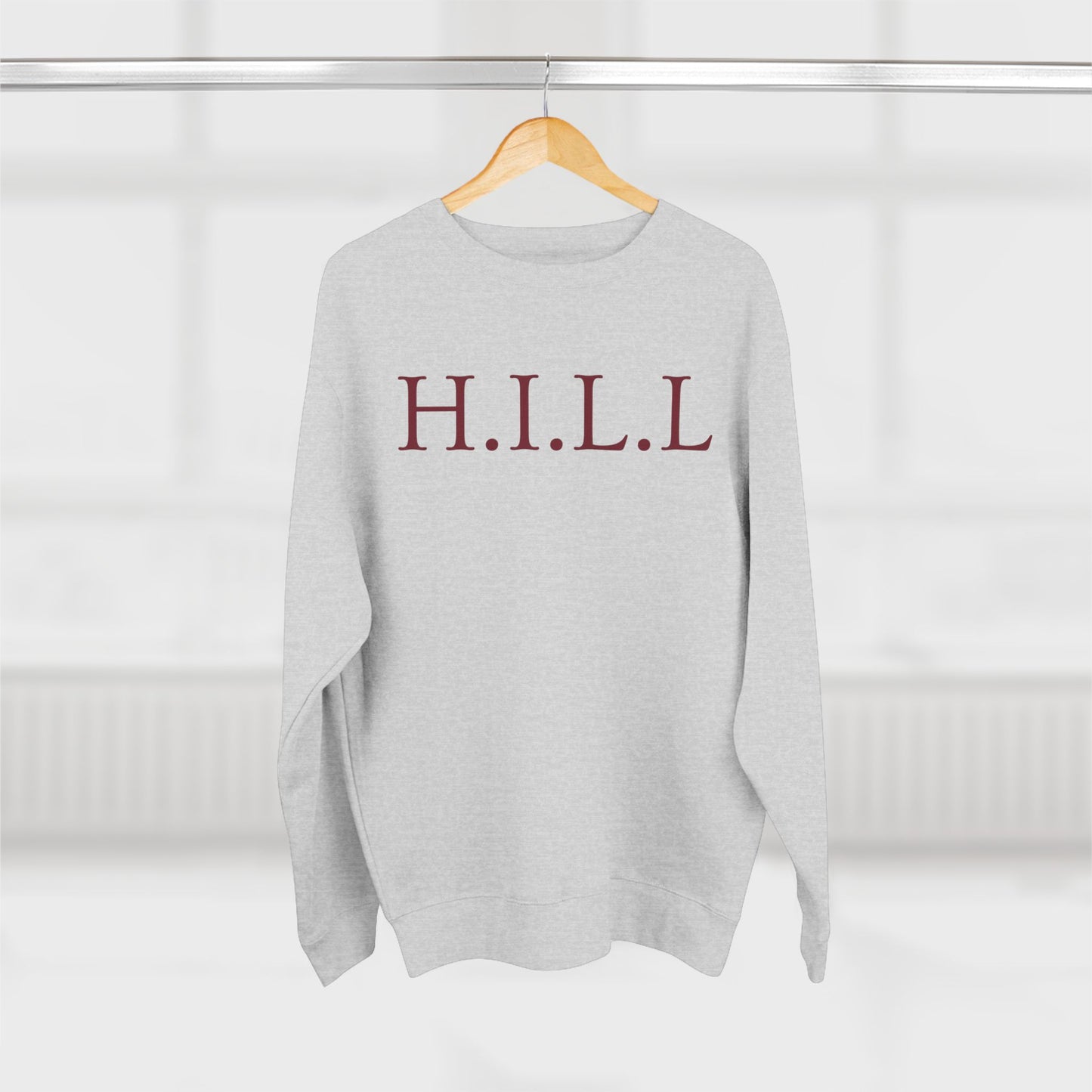 Hill Christian Marron Words Crewneck