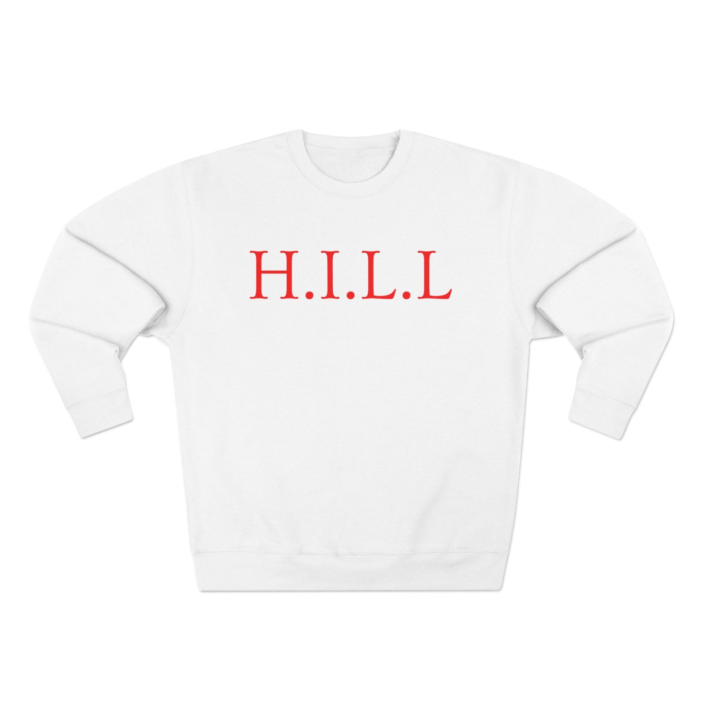 Hill Christian Red Words Crewneck