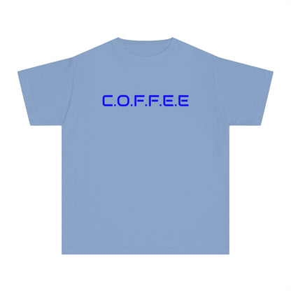 Youth Adult Coffee Christian Blue Words Only