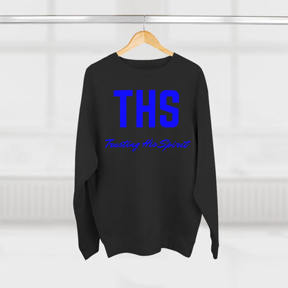 Adult THS Christian Blue Letters Crewneck