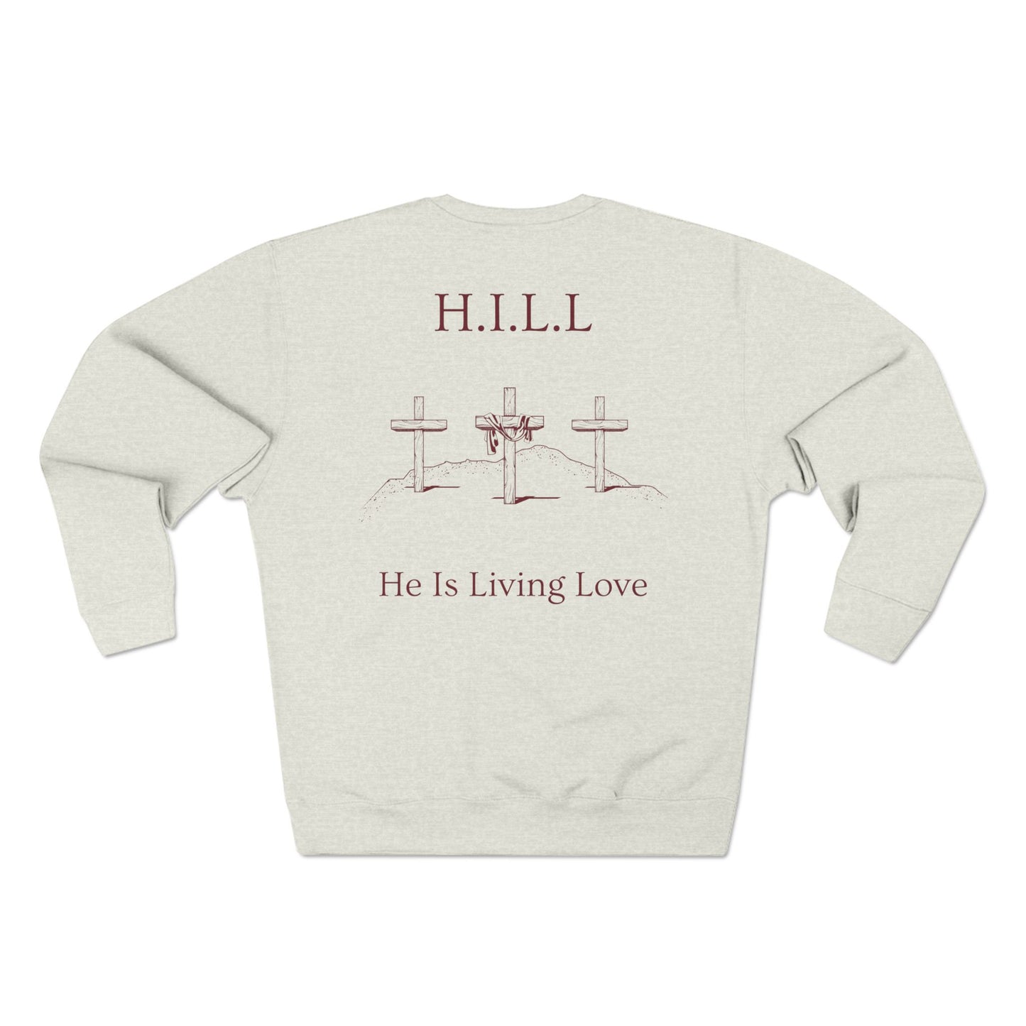 Hill Christian Marron Words Crewneck