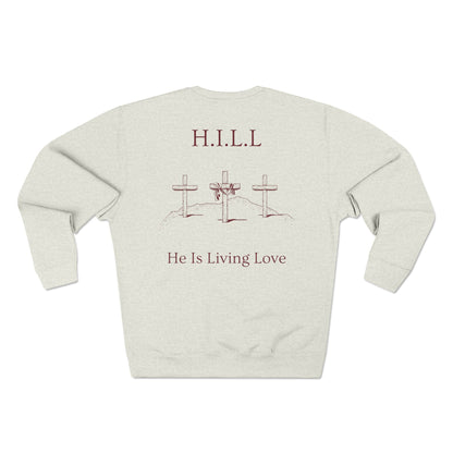 Hill Christian Marron Words Crewneck