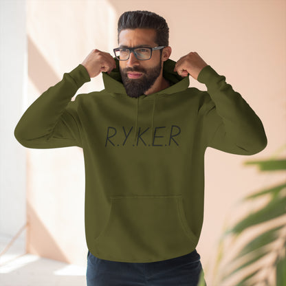 RYKER Christian Black Letters Hoodie