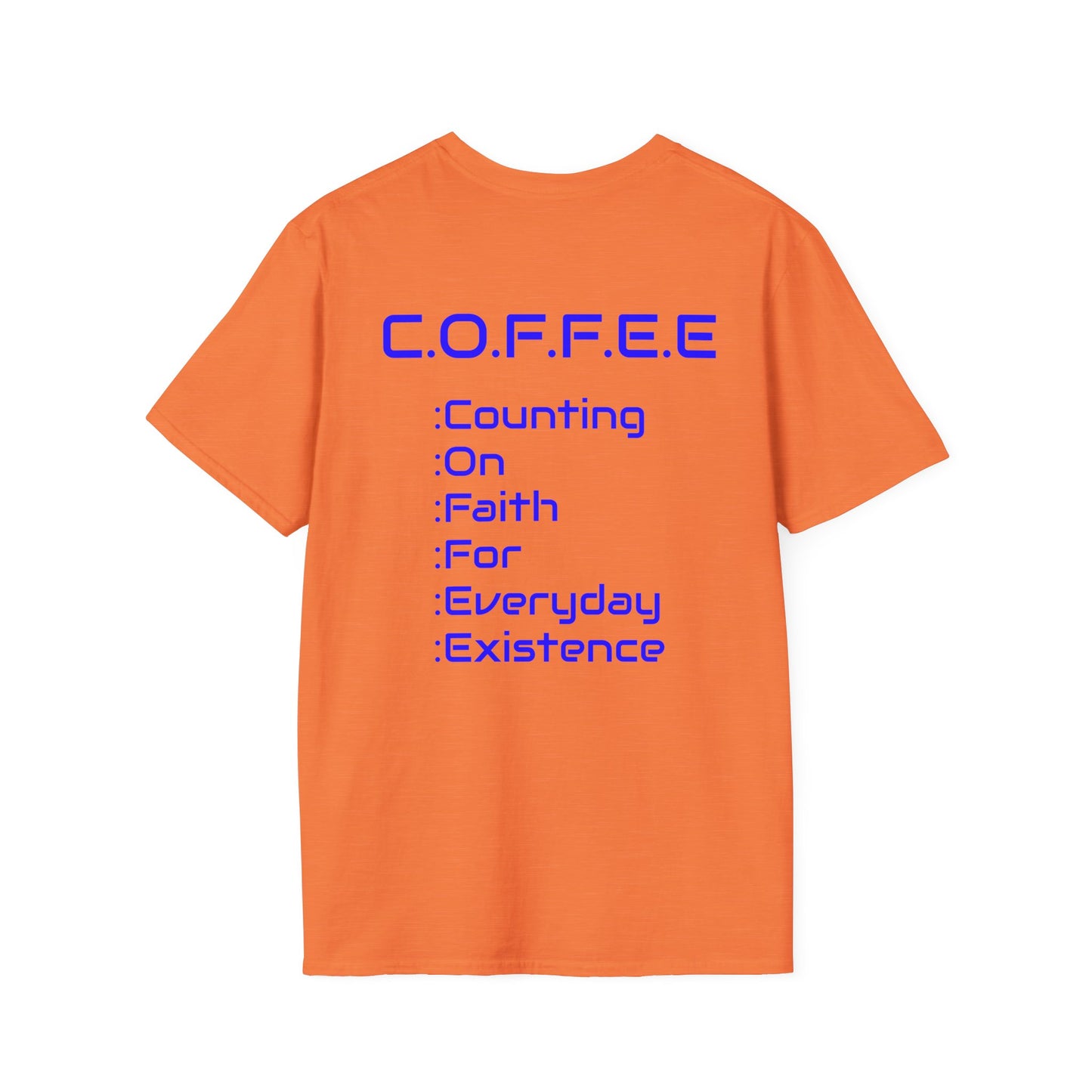 Adult Coffee Christian Blue Words Only