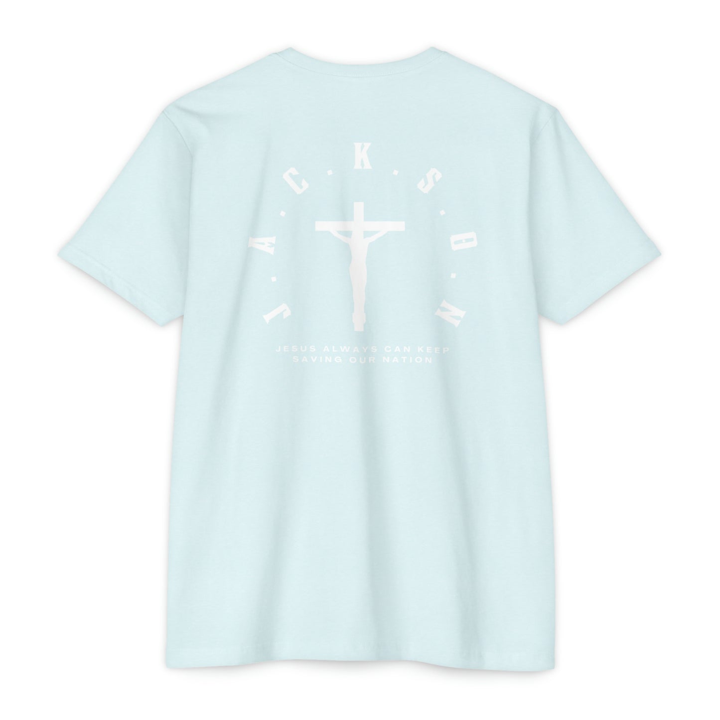 Jackson White Cross & Letters Blended