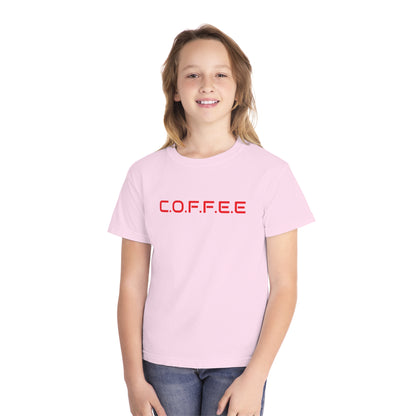 Youth Adult Coffee Christian Red Words Only