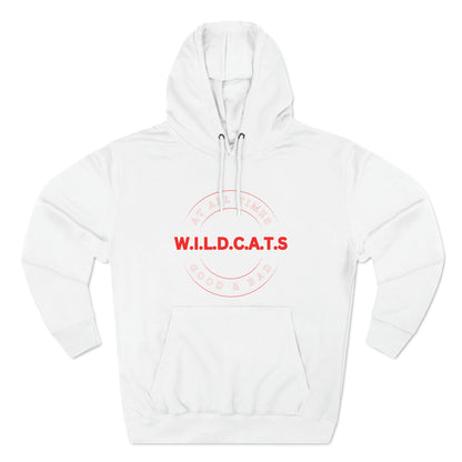 Wildcats Christian Red Letters & Picture Hoodie