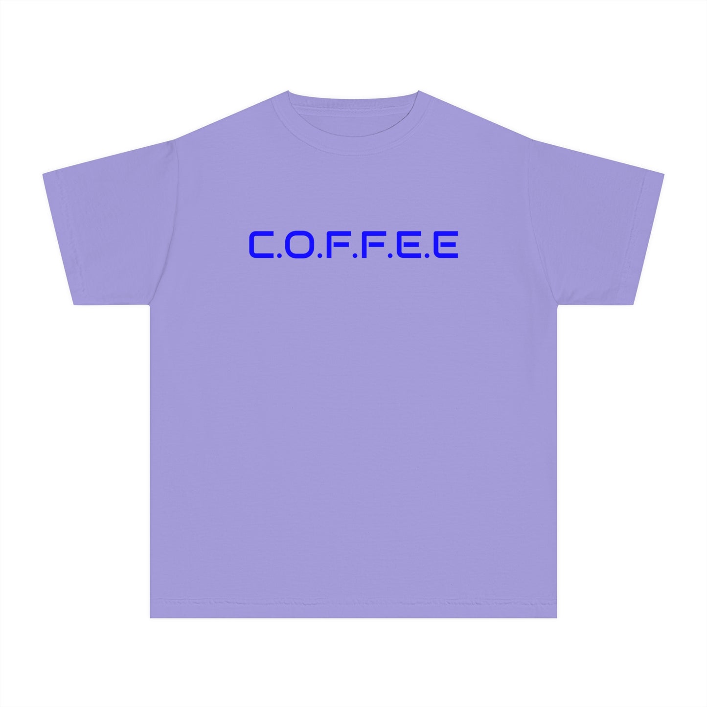 Youth Adult Coffee Christian Blue Words Only