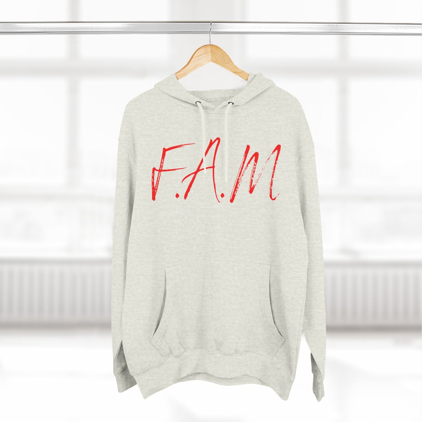 Fam Hoodie Red Words