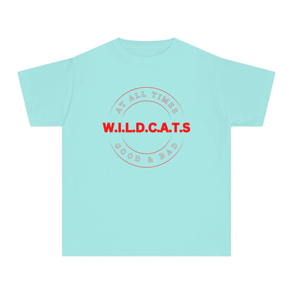 Youth Wildcats Christian Red Letters & Picture