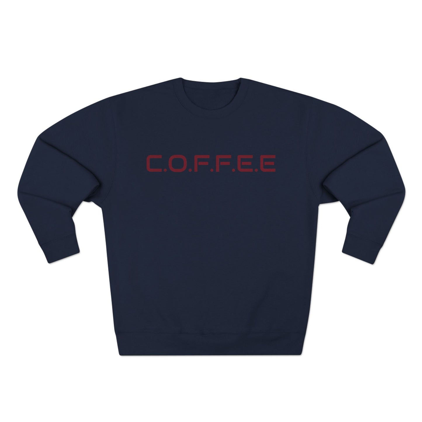 Adult Coffee Christian Marron Words Only Crewneck