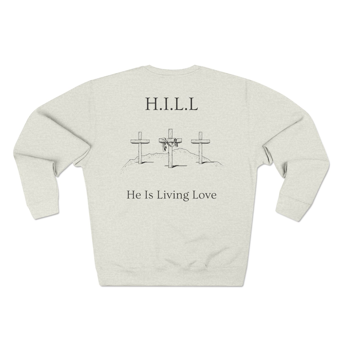 Hill Christian Black Words Crewneck