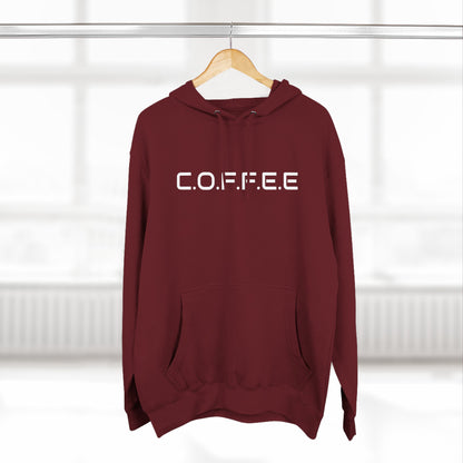 Adult Coffee Christian White Letters & Image Hoodie