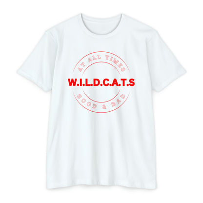 Wildcats Christian Red Letters & Picture