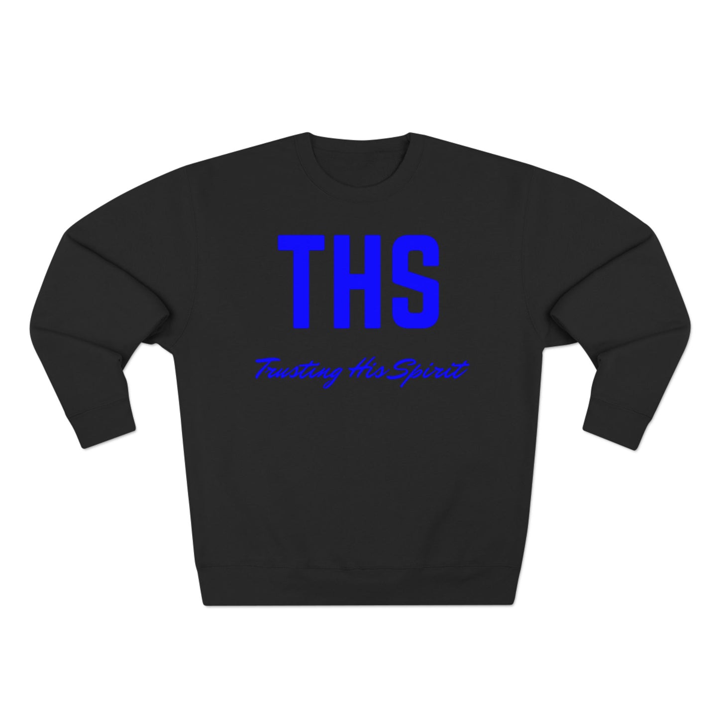 Adult THS Christian Blue Letters Crewneck