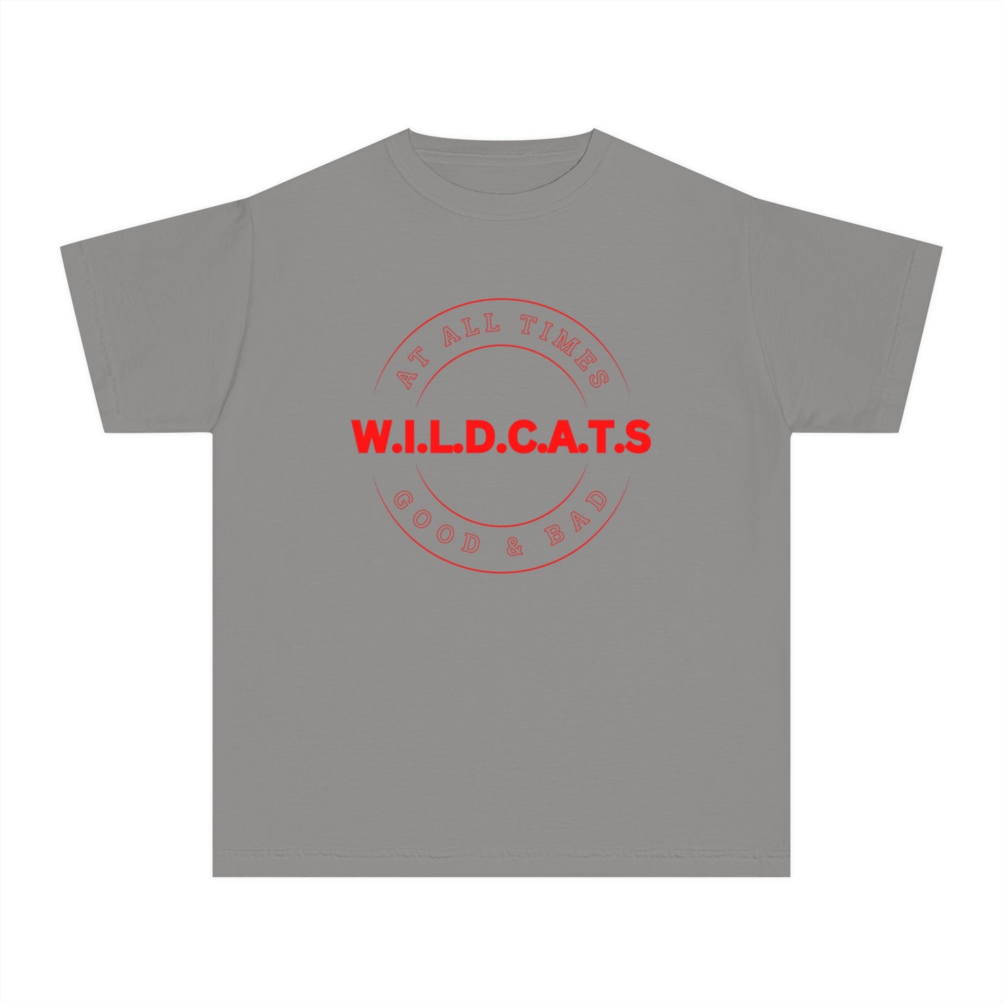 Youth Wildcats Christian Red Letters & Picture