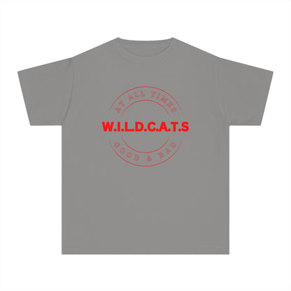 Youth Wildcats Christian Red Letters & Picture