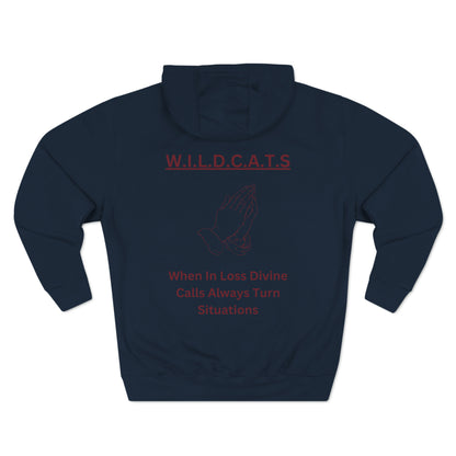 Wildcats Christian Marron Letters & Picture Hoodie