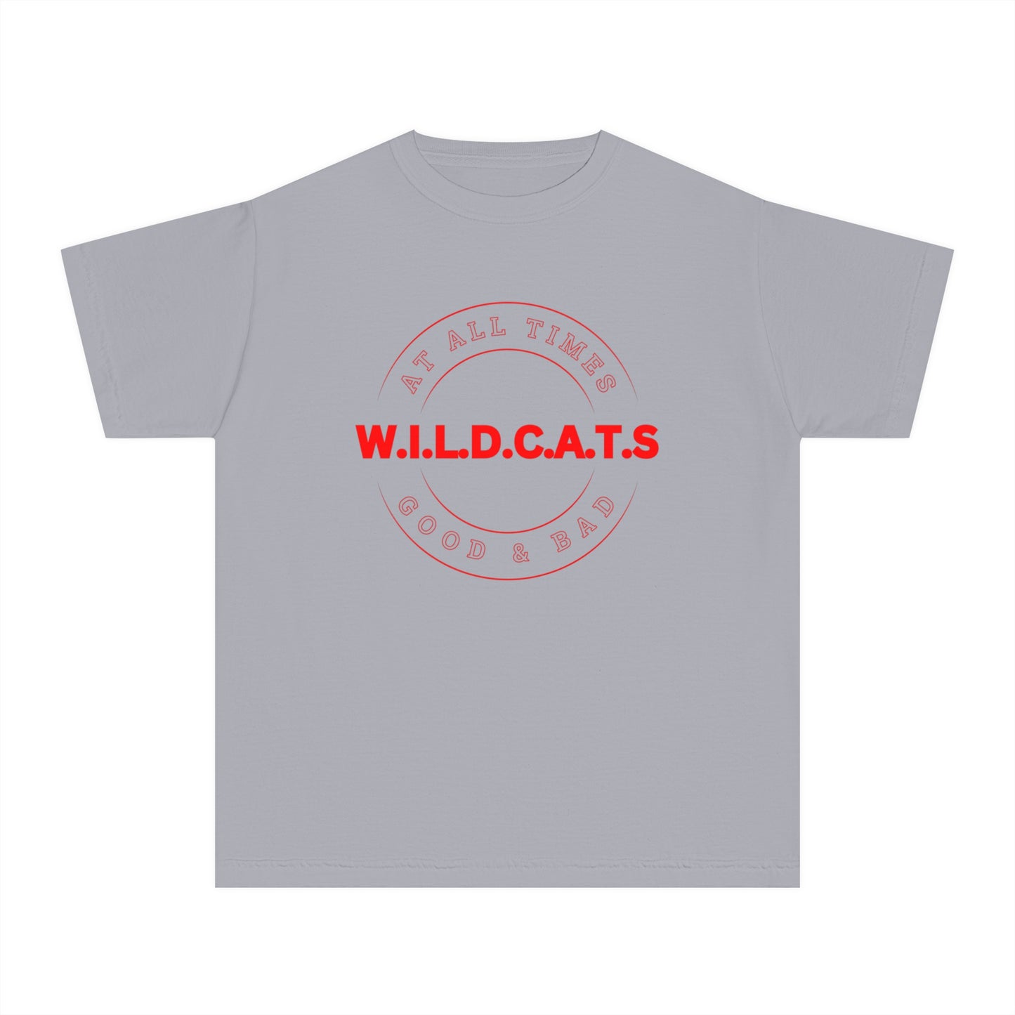 Youth Wildcats Christian Red Letters & Picture