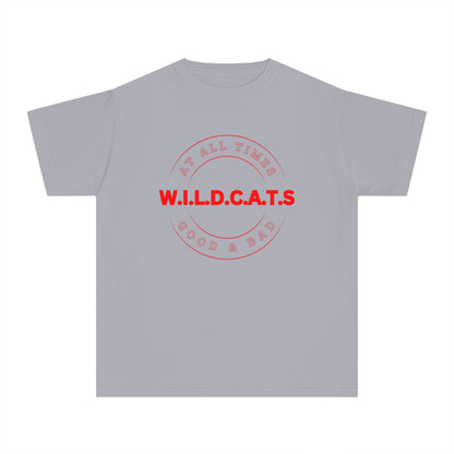 Youth Wildcats Christian Red Letters & Picture