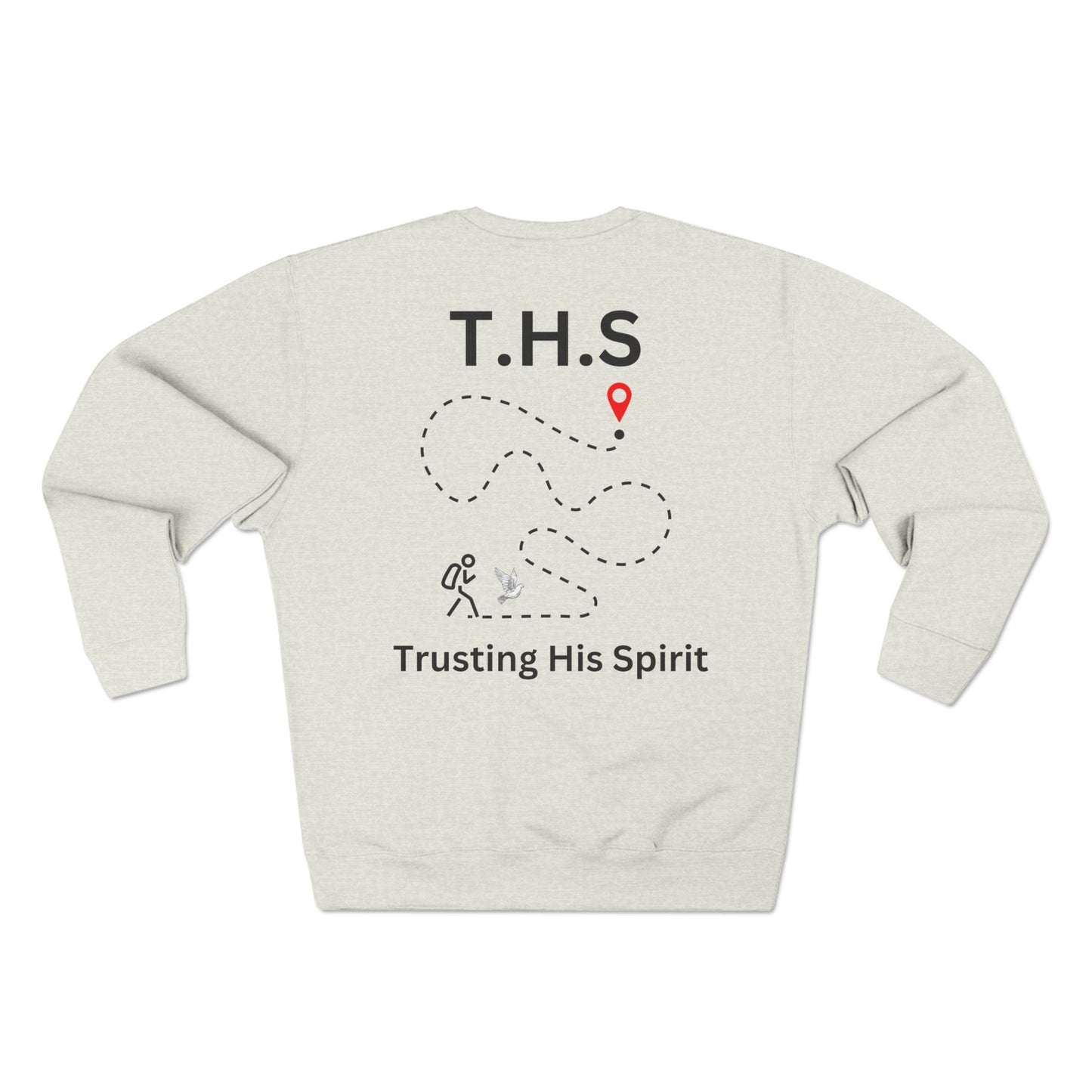 Adult T.H.S Trusting His Spirit Specialty Hoodie Black Letters