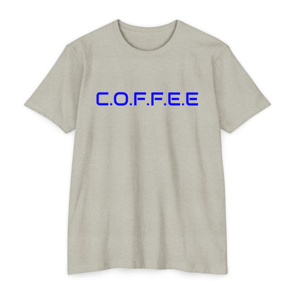 Adult Coffee Christian Blue Words Only Blended