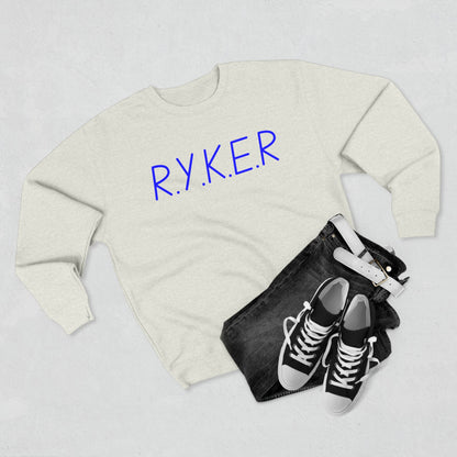 RYKER Christian Blue Letters Crewneck