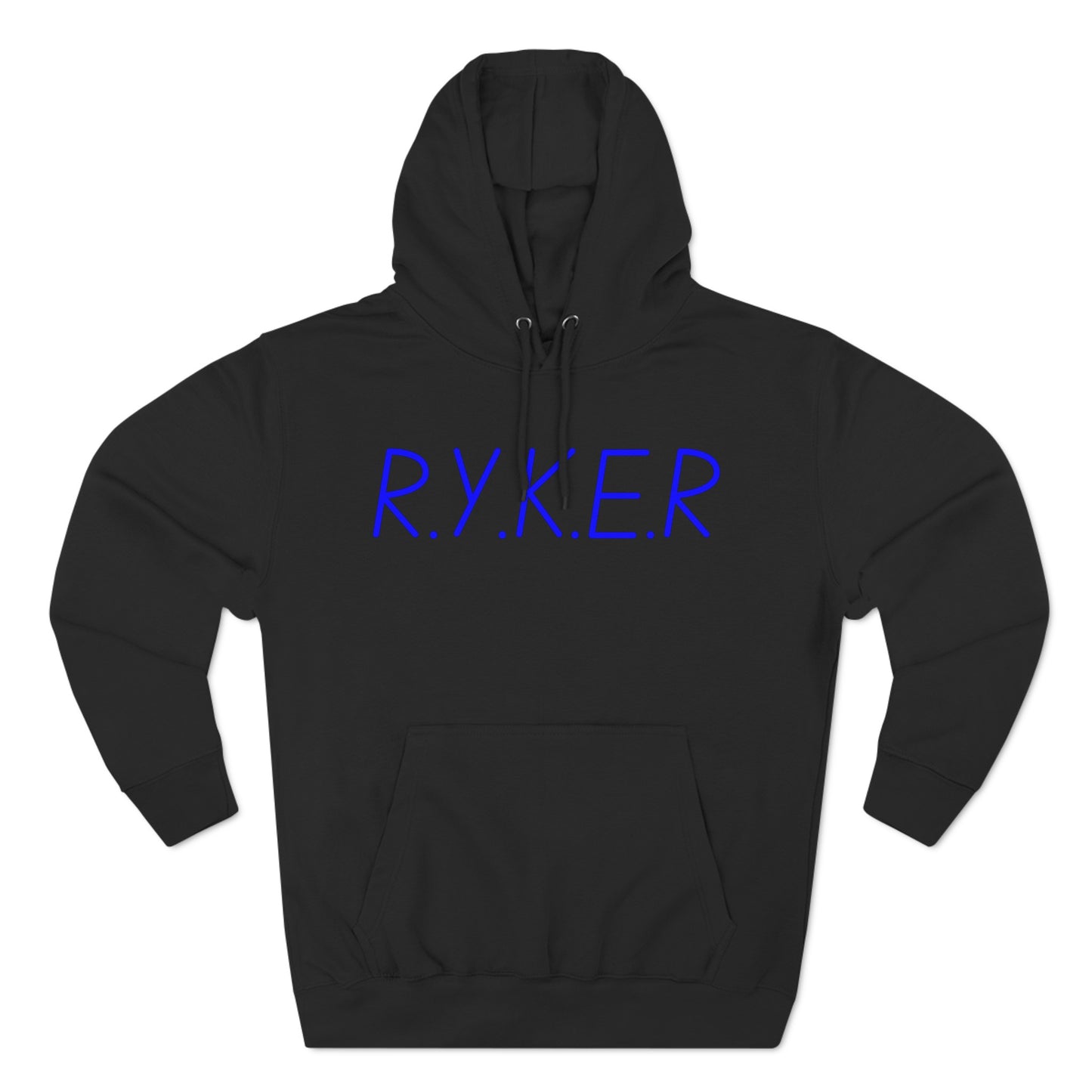 RYKER Christian Blue Letters Blended Hoodie