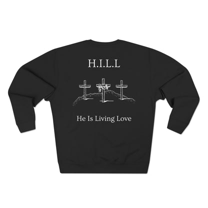 Hill Christian White Words Crewneck