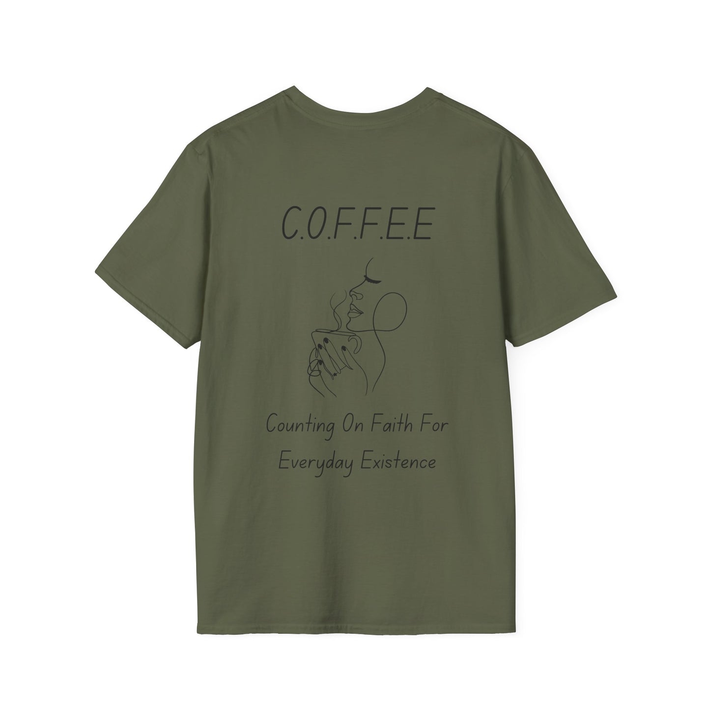 Specialty Adult Coffee Christian Blue Words & Woman Image