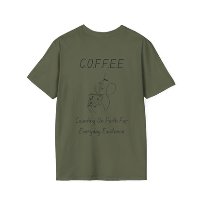 Specialty Adult Coffee Christian Blue Words & Woman Image