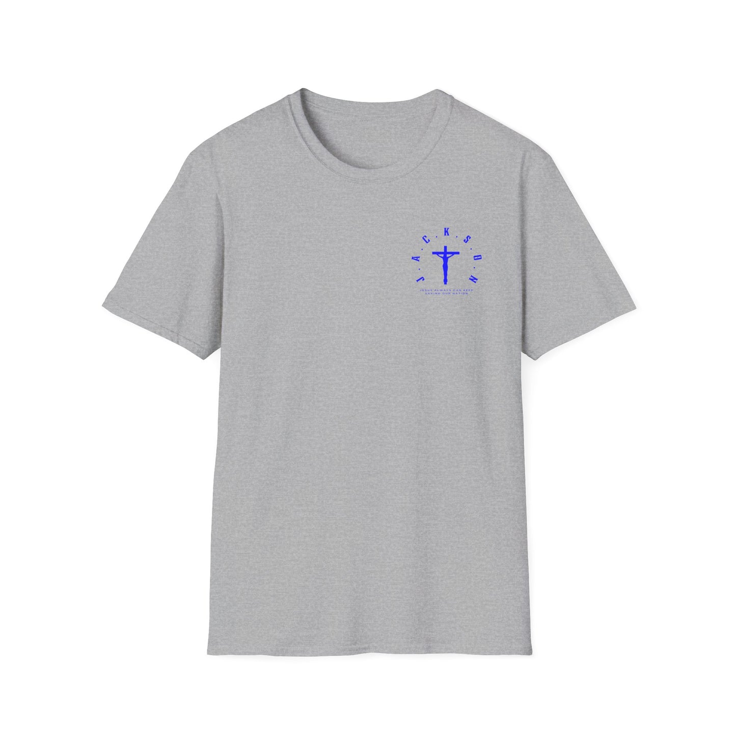 Jackson Believing Christian Blue Letters & Cross