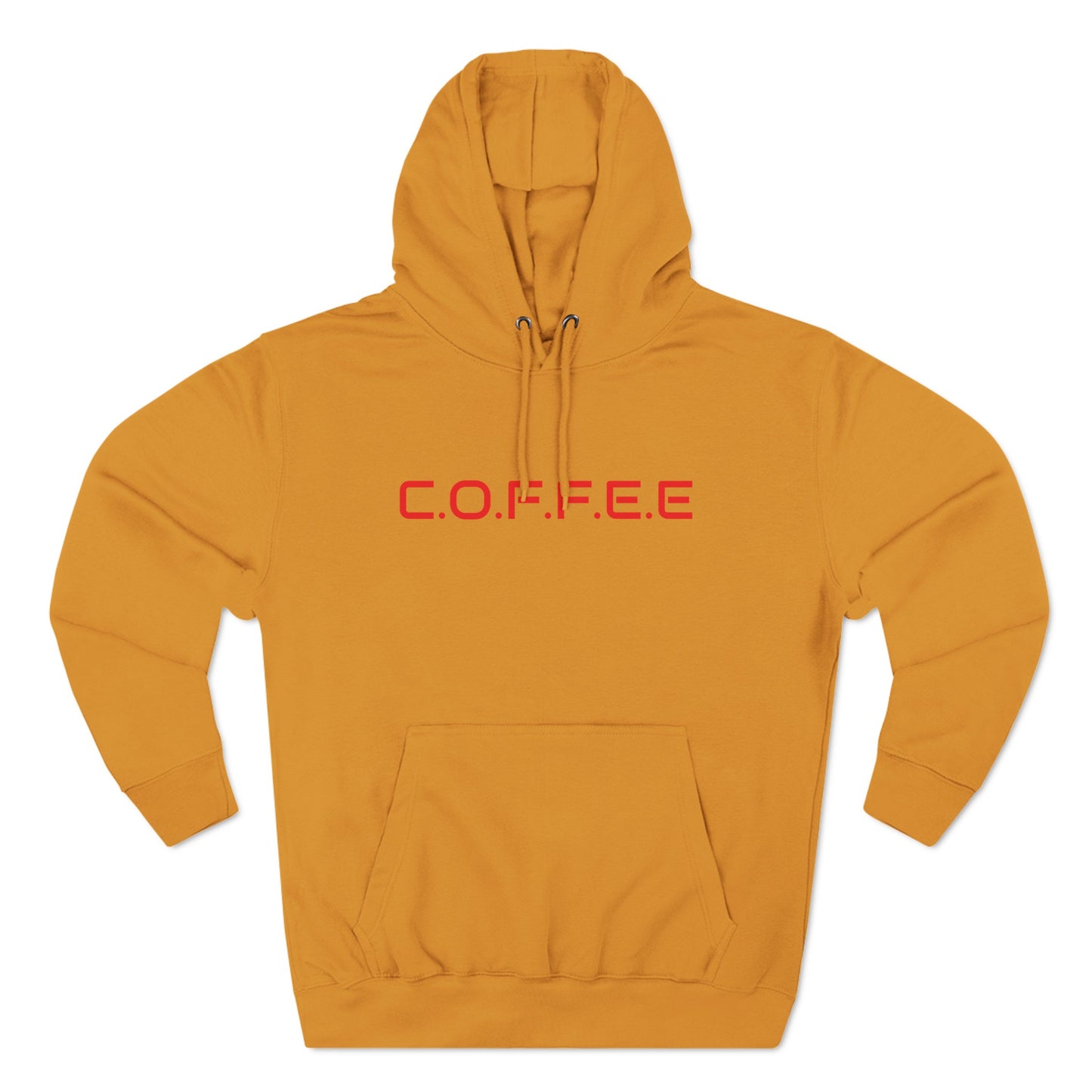 Adult Coffee Christian Red Words Only Hoodie