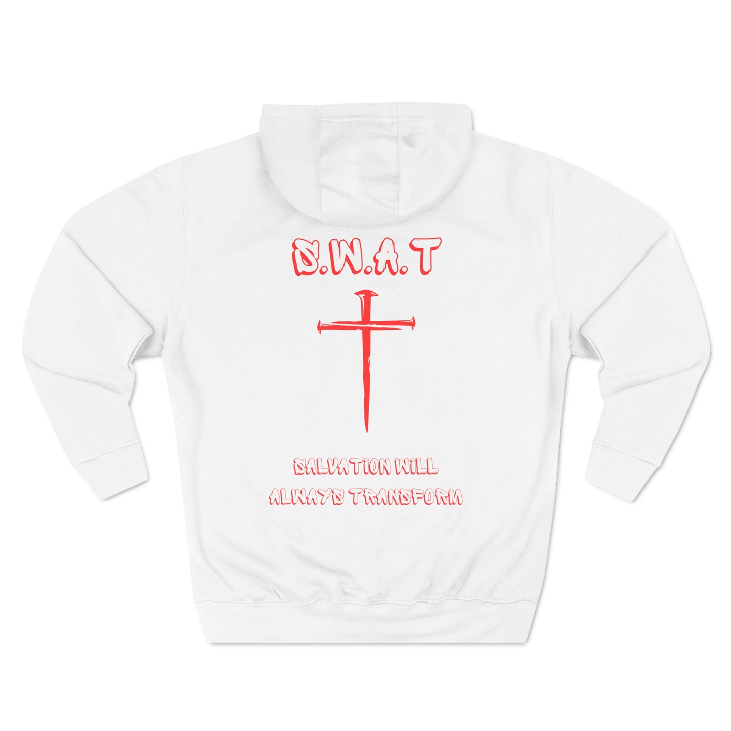 Swat Christian Red Words Hoodie