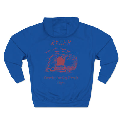 RYKER Christian Marron Letters Hoodie