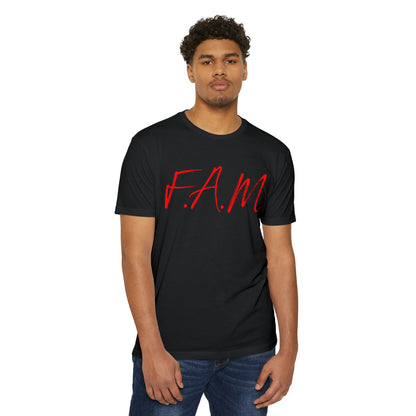 Fam Christian Red Letters & Image Blended