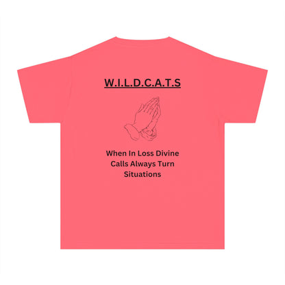 Youth Wildcats Christian Black Letters & Picture