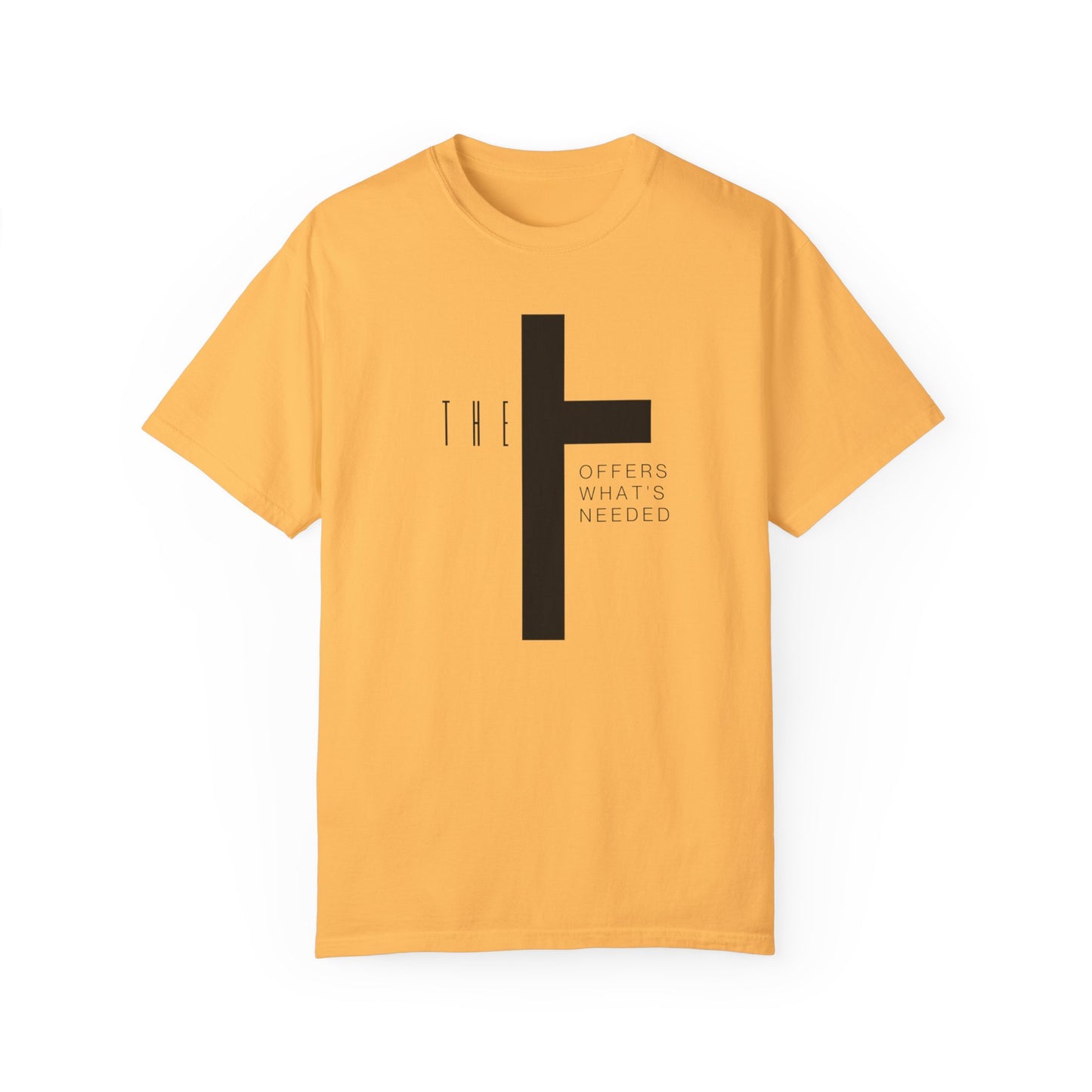 Adult T-Town Christian Black Letters & Cross