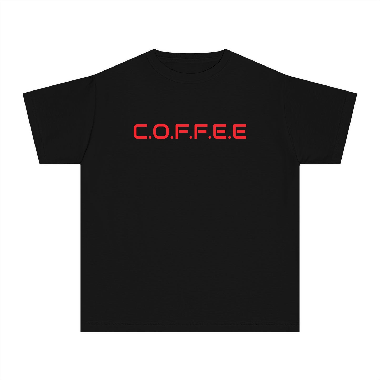 Youth Adult Coffee Christian Red Words Only