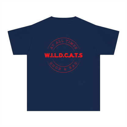 Youth Wildcats Christian Red Letters & Picture