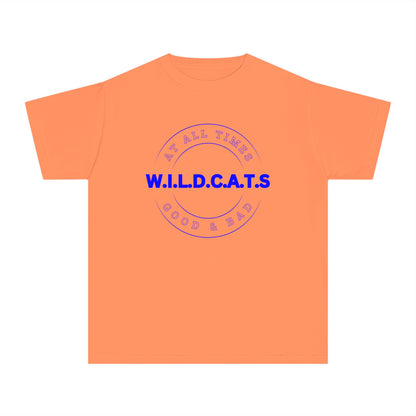 Youth Wildcats Christian Blue Letters & Picture